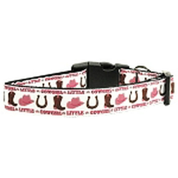Mirage Pet Products 125-051 MD Little Cowgirl Nylon Ribbon Dog Collars Medium