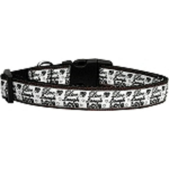 Pet Dog Cat Nylon Collar or Leash, "Live Laugh and Love"