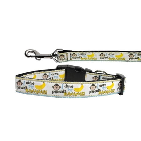 Pet Dog Cat Nylon Collar or Leash, "Monkey Madness"