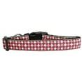 thumbnail image 1 of Pet Dog  Cat Nylon Collar or Leash, "Pink Checkers", 1 of 1
