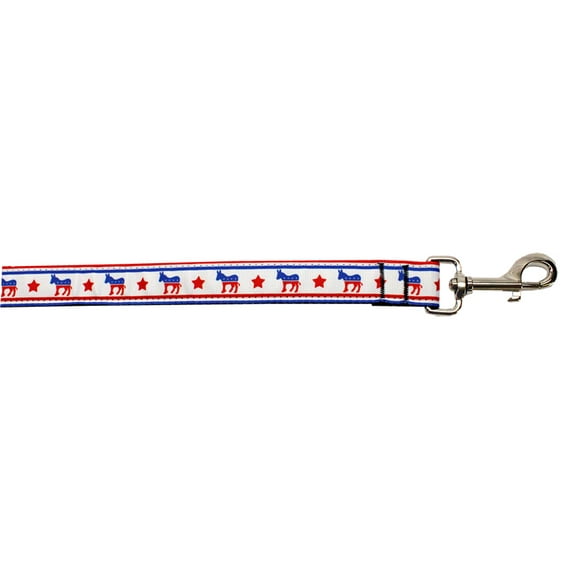 Pet Dog Cat Nylon Collar or Leash, "Political Parties" (Choose from: Republican or Democrat)