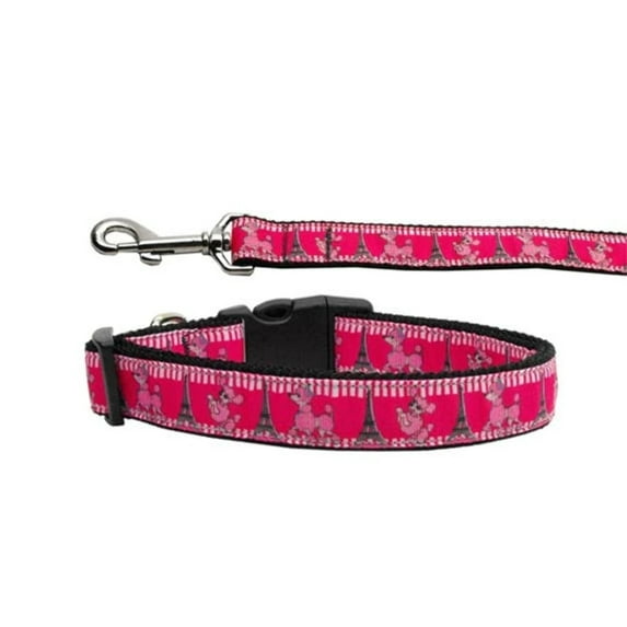 Pet Dog Cat Nylon Collar or Leash, "Poodles in Paris"