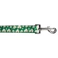 thumbnail image 1 of Pet Dog  Cat Nylon Collar or Leash, "Shamrocks", 1 of 2