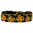 thumbnail image 1 of Pet Dog  Cat Nylon Collar or Leash, "Sunflowers", 1 of 1