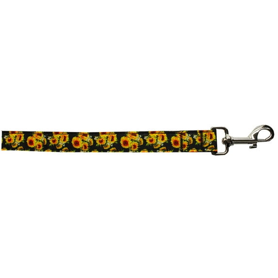 Pet Dog Cat Nylon Collar or Leash, "Sunflowers"