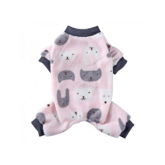 Pet Dog Cat Puppy Pajamas Small Jumpsuit Warm Indoor Home Costume Clothes