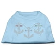 thumbnail image 1 of Pet Dog  Cat Shirt Rhinestone, "Anchors", 1 of 8