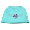 thumbnail image 1 of Aviator Rhinestone Shirt Aqua S (10), 1 of 10