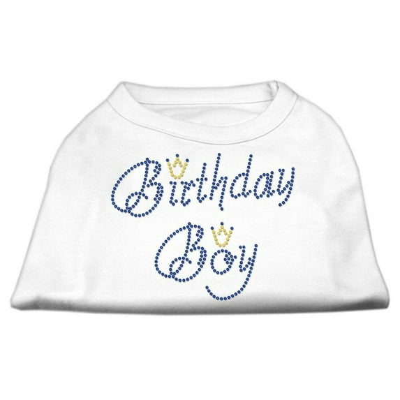 Pet Dog Cat Shirt Rhinestone, "Birthday Boy"