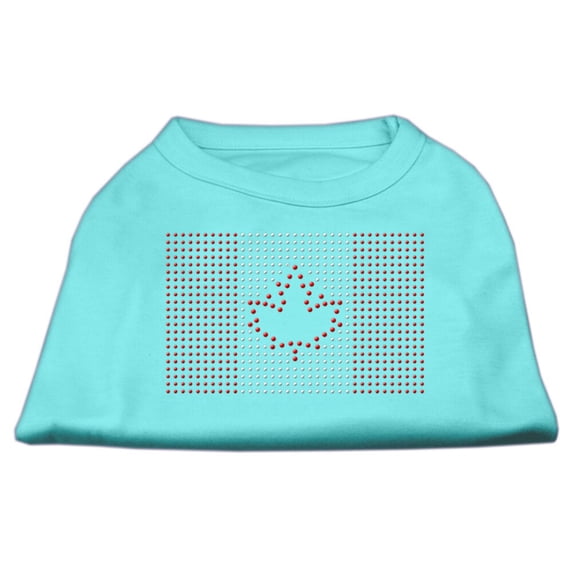 Pet Dog Cat Shirt Rhinestone, "Canadian Flag"