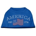 thumbnail image 1 of Classic American Rhinestone Shirts Blue XL (16), 1 of 9
