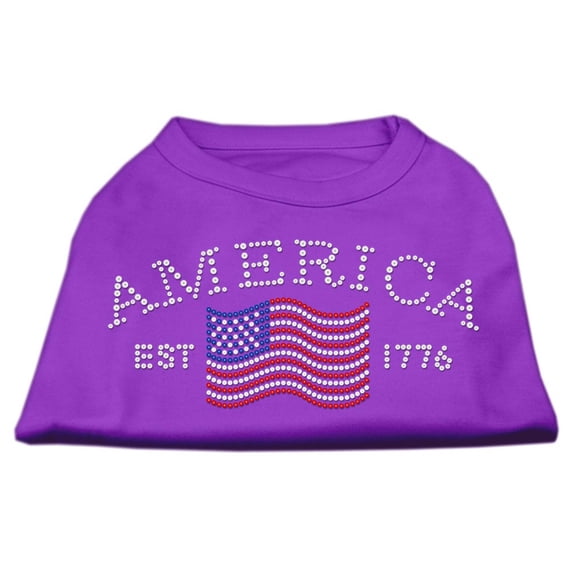 Pet Dog Cat Shirt Rhinestone, "Classic American"