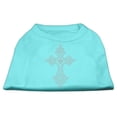 thumbnail image 1 of Rhinestone Cross Shirts Aqua XXXL(20), 1 of 9