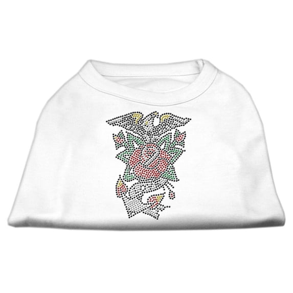 Pet Dog Cat Shirt Rhinestone, "Eagle Rose"