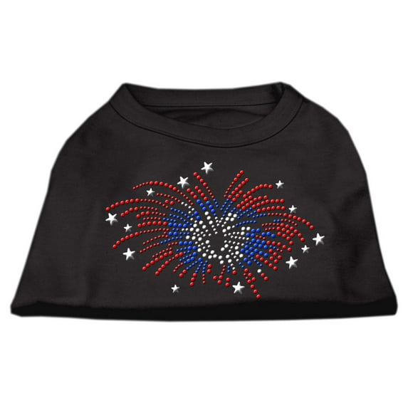 Fireworks Rhinestone Shirt Black XL (16)