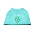 thumbnail image 1 of Pet Dog  Cat Shirt Rhinestone, "Four Leaf Clover Outline", 1 of 11