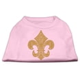 thumbnail image 1 of Pet Dog  Cat Shirt Rhinestone,"GOLD Fleur De Lis", 1 of 11