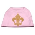thumbnail image 1 of Pet Dog  Cat Shirt Rhinestone, "Gold Fleur De Lis", 1 of 11