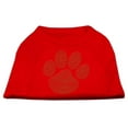 thumbnail image 1 of Pet Dog  Cat Shirt Rhinestone, "Gold Paw", 1 of 11