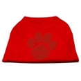 thumbnail image 1 of Pet Dog  Cat Shirt Rhinestone, "Green Paw", 1 of 7