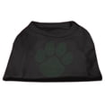 thumbnail image 1 of Pet Dog  Cat Shirt Rhinestone, "Green Paw", 1 of 8