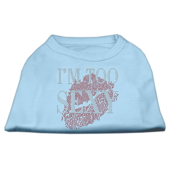 Pet Dog Cat Shirt Rhinestone, "I'm Too Sexy"