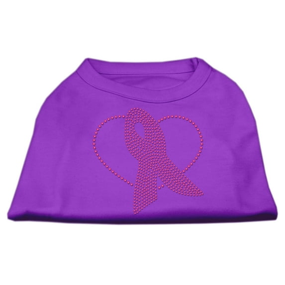 Pet Dog Cat Shirt Rhinestone, "Pink Ribbon"