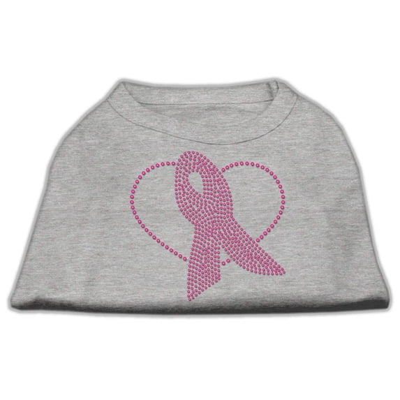 Pet Dog Cat Shirt Rhinestone, "Pink Ribbon"