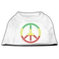 thumbnail image 1 of Pet Dog  Cat Shirt Rhinestone, "Rasta Peace Sign", 1 of 10