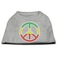 thumbnail image 1 of Pet Dog  Cat Shirt Rhinestone, "Rasta Peace Sign", 1 of 10