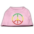 thumbnail image 1 of Pet Dog  Cat Shirt Rhinestone, "Rasta Peace Sign", 1 of 10