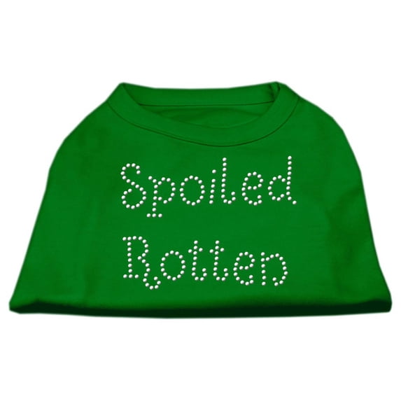 Spoiled Rotten Rhinestone Shirts Emerald Green Sm (10)