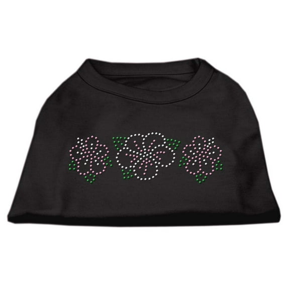 Pet Dog Cat Shirt Rhinestone, "Tropical Flower"