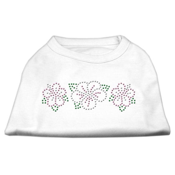 Pet Dog Cat Shirt Rhinestone, "Tropical Flower"