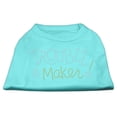 thumbnail image 1 of Trouble Maker Rhinestone Shirts Aqua XXL (18), 1 of 10