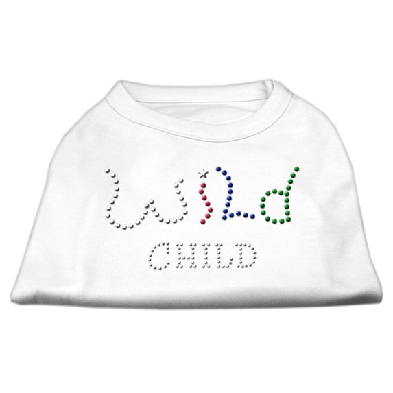 Pet Dog Cat Shirt Rhinestone, "Wild Child"