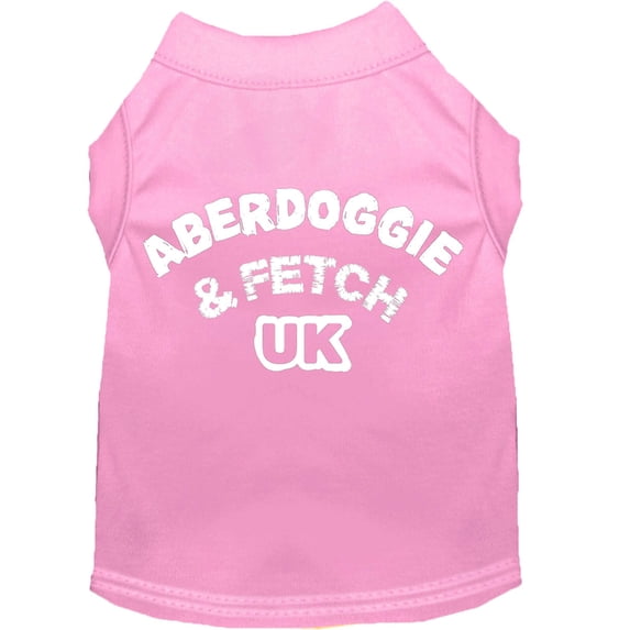 Pet Dog Cat Shirt Screen Printed, "Aberdoggie and Fetch UK"