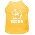 thumbnail image 1 of Pet Dog  Cat Shirt Screen Printed, "Aloha Flower", 1 of 11