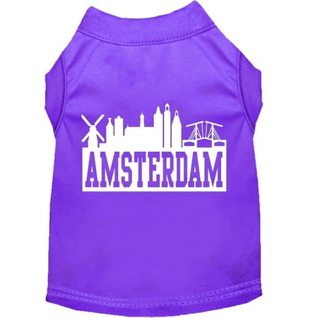 Pet Dog Cat Shirt Screen Printed, "Amsterdam Skyline"