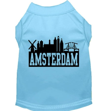Pet Dog Cat Shirt Screen Printed, "Amsterdam Skyline"
