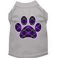 thumbnail image 1 of Pet Dog  Cat Shirt Screen Printed, "Argyle Paw Purple", 1 of 10