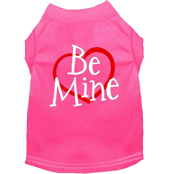 Pet Dog Cat Shirt Screen Printed, "Be Mine"
