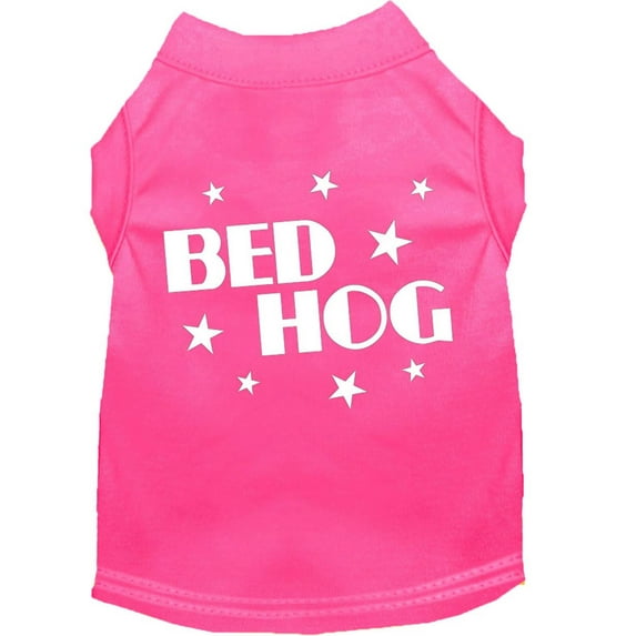 Pet Dog Cat Shirt Screen Printed, "Bed Hog"