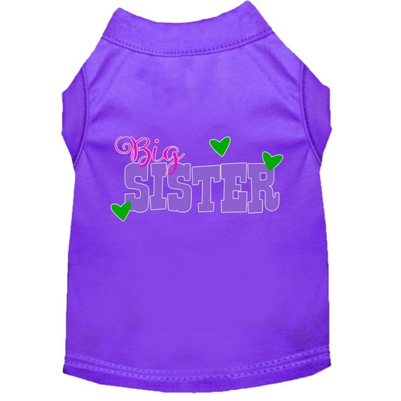 Pet Dog Cat Shirt Screen Printed, "Big Sister"