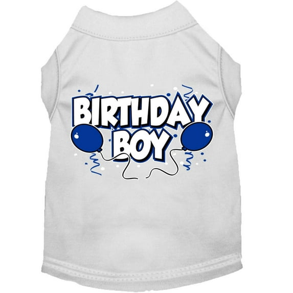 Pet Dog Cat Shirt Screen Printed, "Birthday Boy"