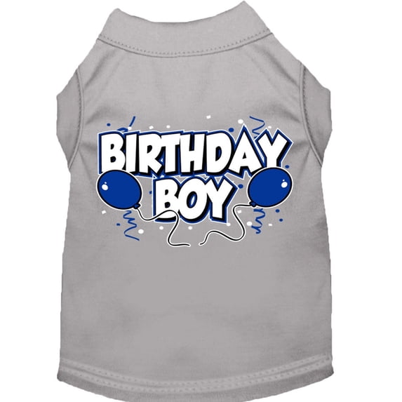 Pet Dog Cat Shirt Screen Printed, "Birthday Boy"