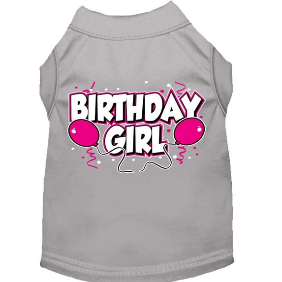 Pet Dog Cat Shirt Screen Printed, "Birthday Girl"