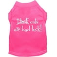 thumbnail image 1 of Pet Dog  Cat Shirt Screen Printed, "Black Cats Are Bad Luck", 1 of 10