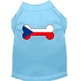 thumbnail image 1 of Pet Dog  Cat Shirt Screen Printed, "Bone Flag Czech Republic", 1 of 10