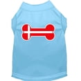 thumbnail image 1 of Pet Dog  Cat Shirt Screen Printed, "Bone Flag Denmark", 1 of 11